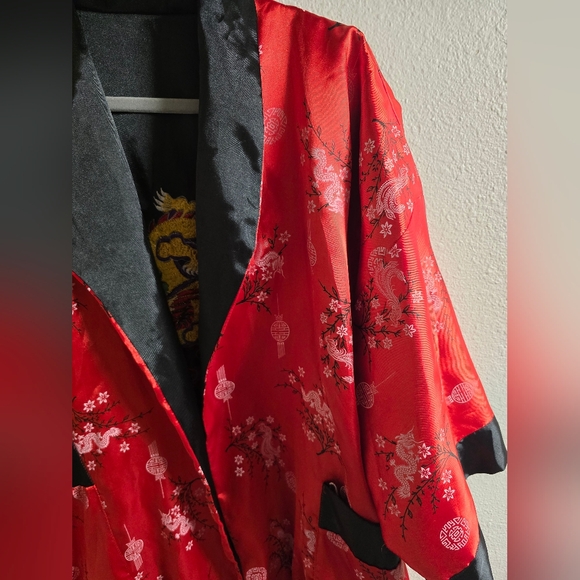 Vintage Dragon Cherry Blossom Robe - Picture 12 of 13